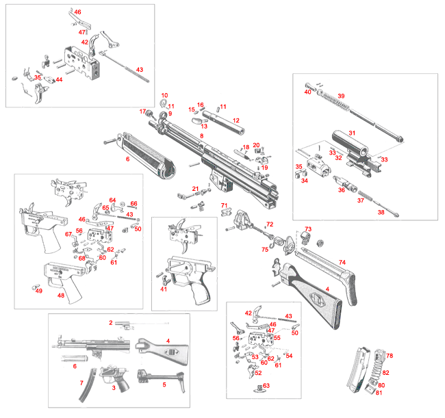 Heckler & Koch MP5 Schematic - Brownells UK