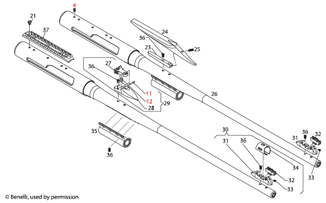 Benelli U.S.A.® R1 Barrel Assembly 