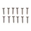 BROWNELLS 2X3/8" STEEL FLAT HEAD WOOD SCREWS BLUED 12 PACK