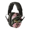 WALKERS GAME EAR PRO-LOW PROFILE FOLDING MUFF PINK MOSSY OAK CAMO