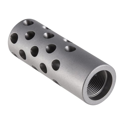 GENTRY CUSTOM LLC QUIET MUZZLE BRAKE 6.5 CALIBER 5/8-24 STAINLESS STEEL ...