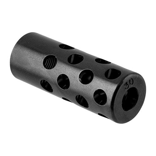 GENTRY CUSTOM QUIET MUZZLE BRAKE 30 CALIBER 1/2-28 STEEL POLISHED BLUED ...