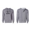 BROWNELLS MENS GRAY HOODIE W/ BOX LOGO XS