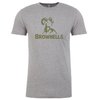 Shop the MENS TRADEMARK T-SHIRT in Dark Heather Gray! 🌟 Stay cool and stylish with sizes XS to 3XL from Brownells. Perfect for every occasion!