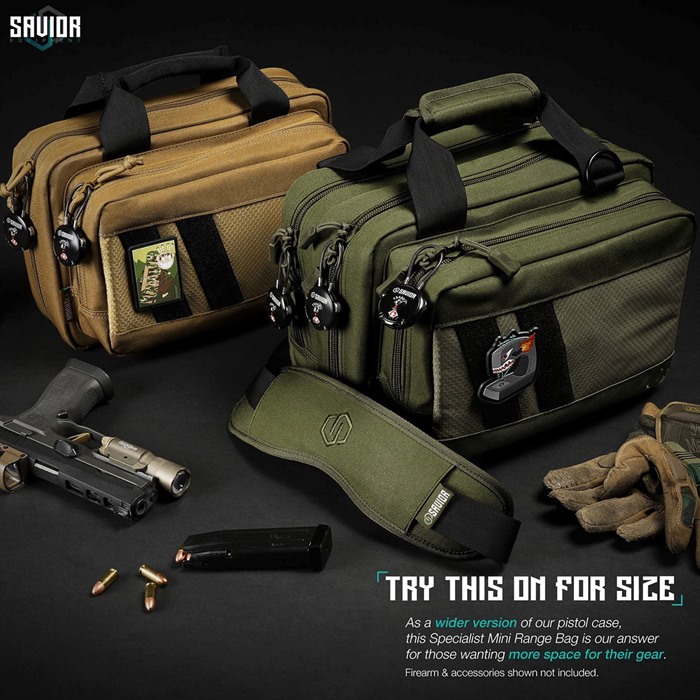 BAGS FOR HANDGUNS Savior Equipment SPECIALIST MINI RANGE BAG OLIVE DRAB  GREEN - Brownells UK