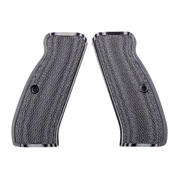 TACTICAL PISTOL FOR PACHMAYR CZ 75 GRAY/BLACK CHECKERED G-10 GRIPS